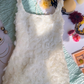 White suspenders three-dimensional flowers waist slimming short skirt homecoming dress R5045