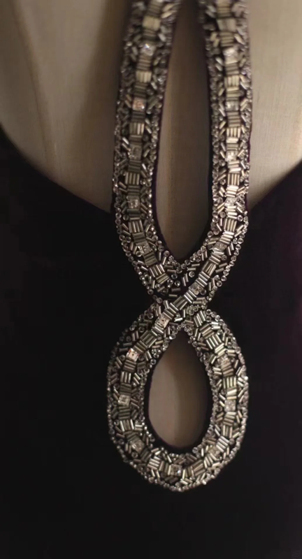 Deep purple halter-neck fitted bodycon long ball gown R6775