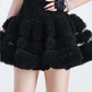 Black sweet cool suspenders waist slim polka dot puffy cake skirt homecoming dress R4717