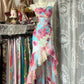 Light blue suspender waist slim fit hip fishtail irregular skirt dress, prom dress R5426