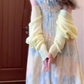 Gentle floral suspender dress holiday style beautiful waist A-line long skirt R0688