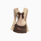 Sweet and spicy style V-neck bow lace top 2025 retro lace short skirt suit R1298