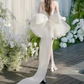 Satin Puffy Embroidered Women's Homecoming Dress White Corset Princess Short Prom Dress RS2428
