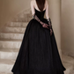 Elegant Black Beaded Prom Gown , Pretty Strapless Maxi Evening Dress RS1346