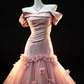 Sweet Pink Prom Gown , Romantic Tulle Applique Maxi Evening Dress Birthday Dress RS1350