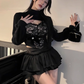 Pure desire design lace suspender tube top 2025 large size puffy skirt suit R1255