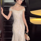 Charming Ivory Prom Gown , Elegant Tulle Maxi Evening Dress Celebrity Dress RS1354