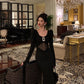 Black sexy diamond dress for women long evening dress    S5501