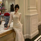 Embroidered mermaid dress new elegant Chinese style long skirt     S5492