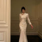 Embroidered mermaid dress new elegant Chinese style long skirt     S5492