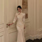 Embroidered mermaid dress new elegant Chinese style long skirt     S5492
