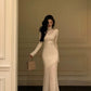 Knitted dress new style long skirt     S5474