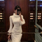 long-sleeved dress for women winter new elegant long skirt    S5491