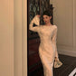 jacquard dress for women new long skirt      S5486