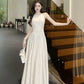 halter dress for women a-line long dress      S5465