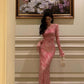 rose dress two-piece suit for women new style long skirt     S5487