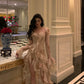 Ruffled dress for women new style irregular long skirt     S5482