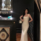 jacquard suspender dress new pleated long skirt    S5490