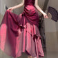 women birthday dress mermaid princess suspender skirt      S5441