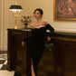 Sexy off-shoulder velvet dress for women new style dress little black dress    S5498