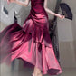 women birthday dress mermaid princess suspender skirt      S5441