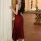 sexy suspender dress sheath long skirt     S5462