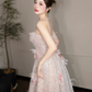 Charming Champagne Prom Gown , Glitter Tulle Sequins Maxi Evening Dress Birthday Dress RS1357