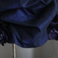 Navy blue tube top waist A-line puffy design skirt short homecoming dress R4152