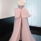 Gray strapless fitted long ball gown R8983