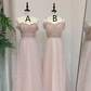 Pink slim waist ball gown, bridesmaid dress R5978