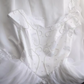 White beaded, fitted waist, classic and elegant long ball gown/bridal dress R6816