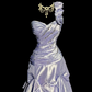 Light purple one-shoulder fitted waist elegant ball gown with a stylish skirt R8106