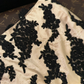 Apricot-colored black lace halter-neck bodycon long ball gown, alluring and sexy R6936