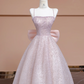 Light pink halter-neck fitted long ball gown/bridal dress R8344