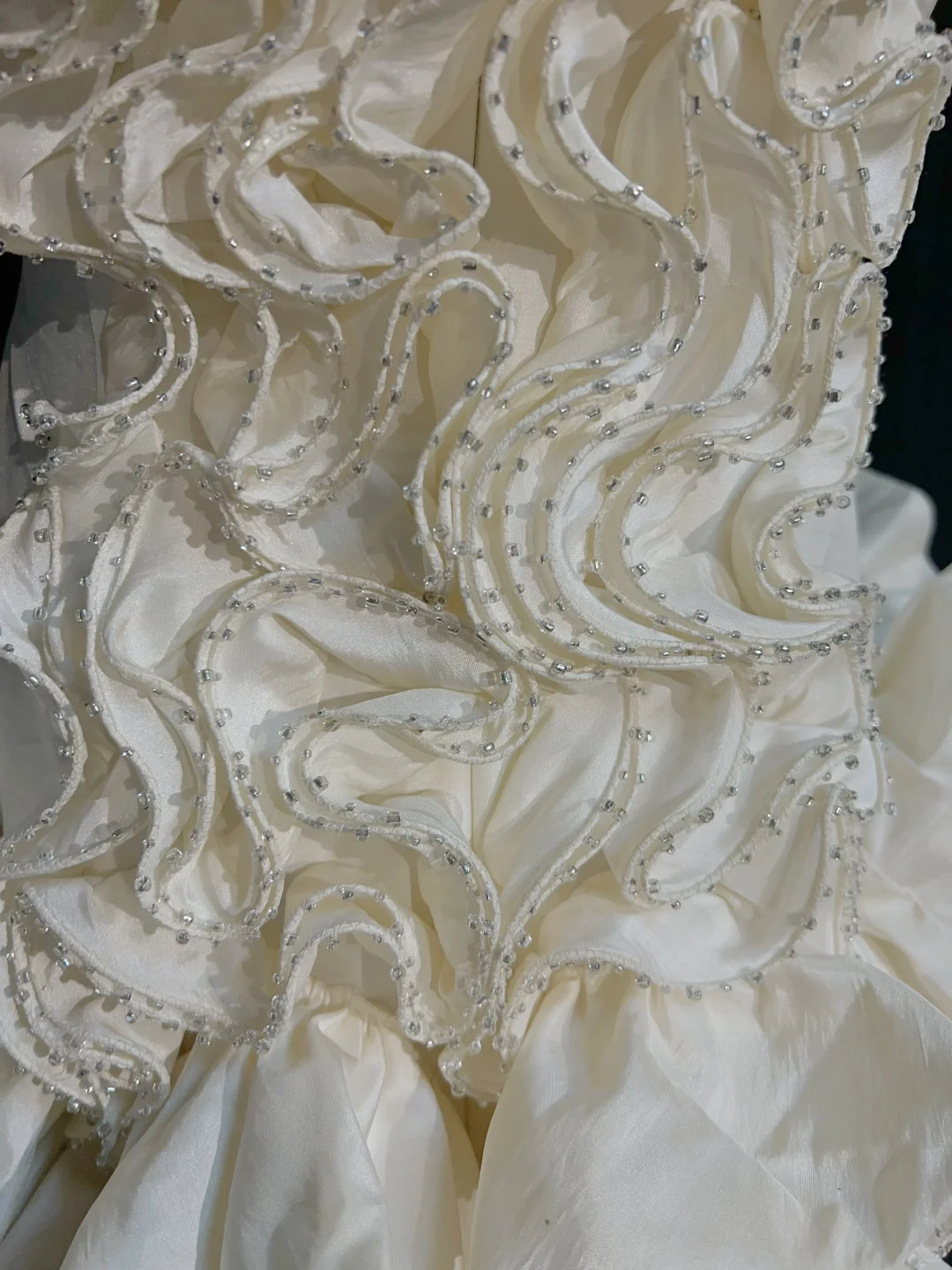 Apricot Strapless Pleated Waist Cake Skirt Homecoming Dress R4965