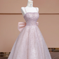 Light pink halter-neck fitted long ball gown/bridal dress R8344