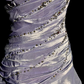 Light purple one-shoulder fitted waist elegant ball gown with a stylish skirt R8106