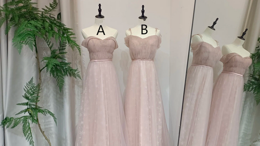 Pink slim waist ball gown, bridesmaid dress R5978