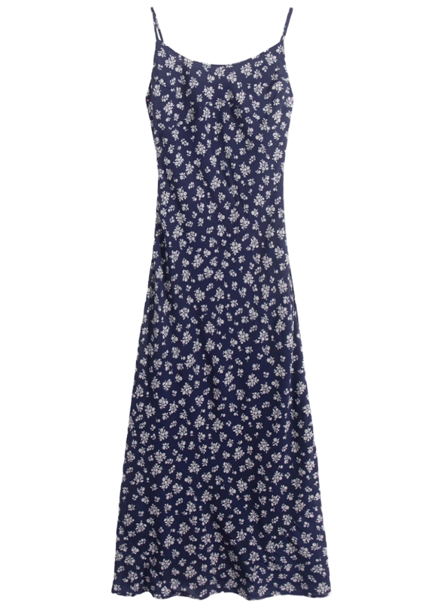 2025 Summer New French Deep V-neck Halter Waist A-line Sleeveless Short Dress R0910