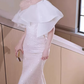 Sparkly White Prom Gown , Silky Sequins Elegant Corset Maxi Evening Dress RS1487