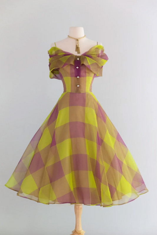 Fresh Contrast Homecoming Dress , Flowy Chiffon Corset Mini Summer Dress Cami Dress RS1484