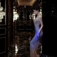 Elegant Royal Blue Sheath Halter Long Women Dress with Beaded Party Dress Prom Dress RS132