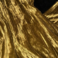 Gold fitted midi ball gown R6857