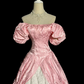 Light pink off-the-shoulder fitted waist slim-fitting ball gown with a full skirt R8107