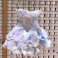 Blue Strap Diamond Lace Cute Princess Mini Skirt Homecoming Dress R4195