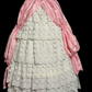 Light pink off-the-shoulder fitted waist slim-fitting ball gown with a full skirt R8107