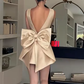 Champagne Sleeveless Waisted A-Line Short Homecoming Dress R5587