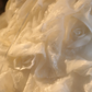 White strapless, fitted waist, elegantly embellished long ball gown/bridal dress R7270