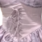 2025 summer new style sweet ink splicing gradient waist strap purple puff sleeve princess dress R0057