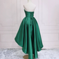 Minimalist Green Homecoming Dress , Silky Satin Corset Mini Evening Dress RS1445